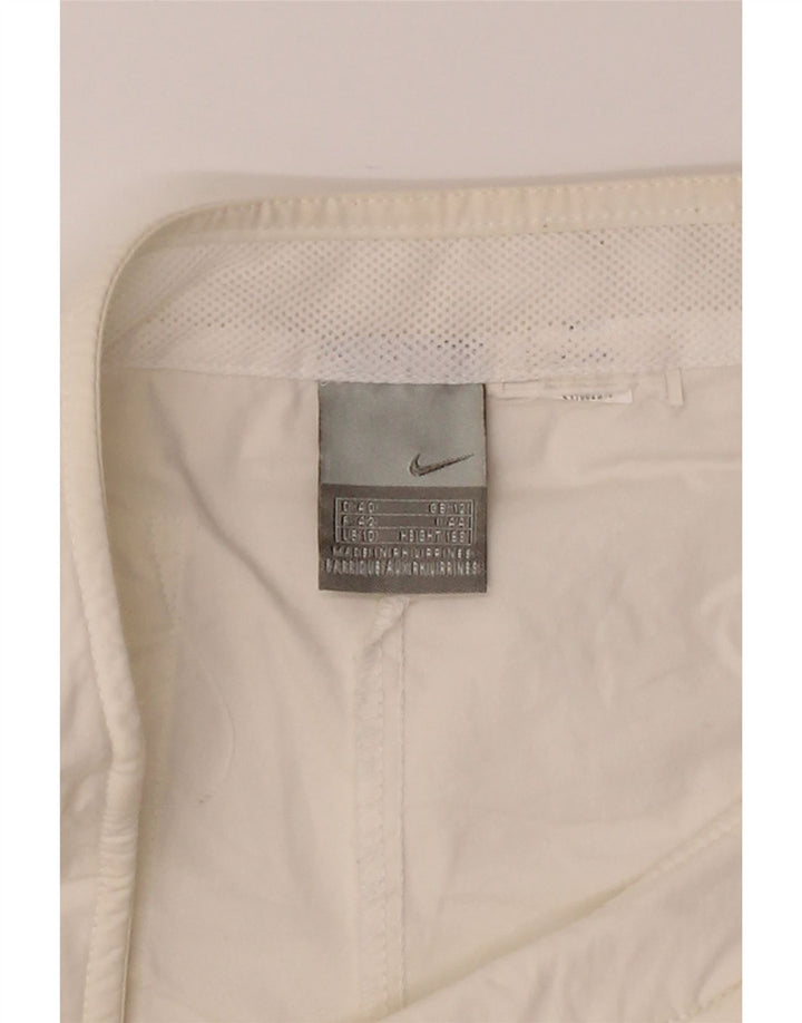 NIKE Womens Bermuda Shorts UK 12 Medium W30  White Vintage Nike and Second-Hand Nike from Messina Hembry 