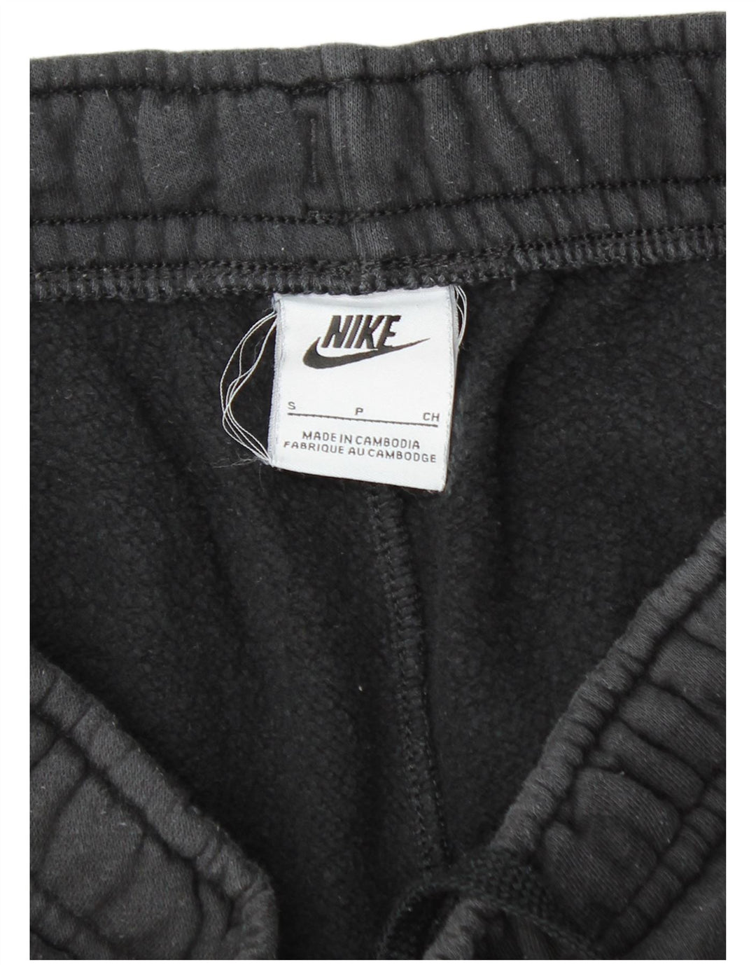 NIKE Hombre Cargo Chándal Pantalones Joggers Small Negro Algodón
