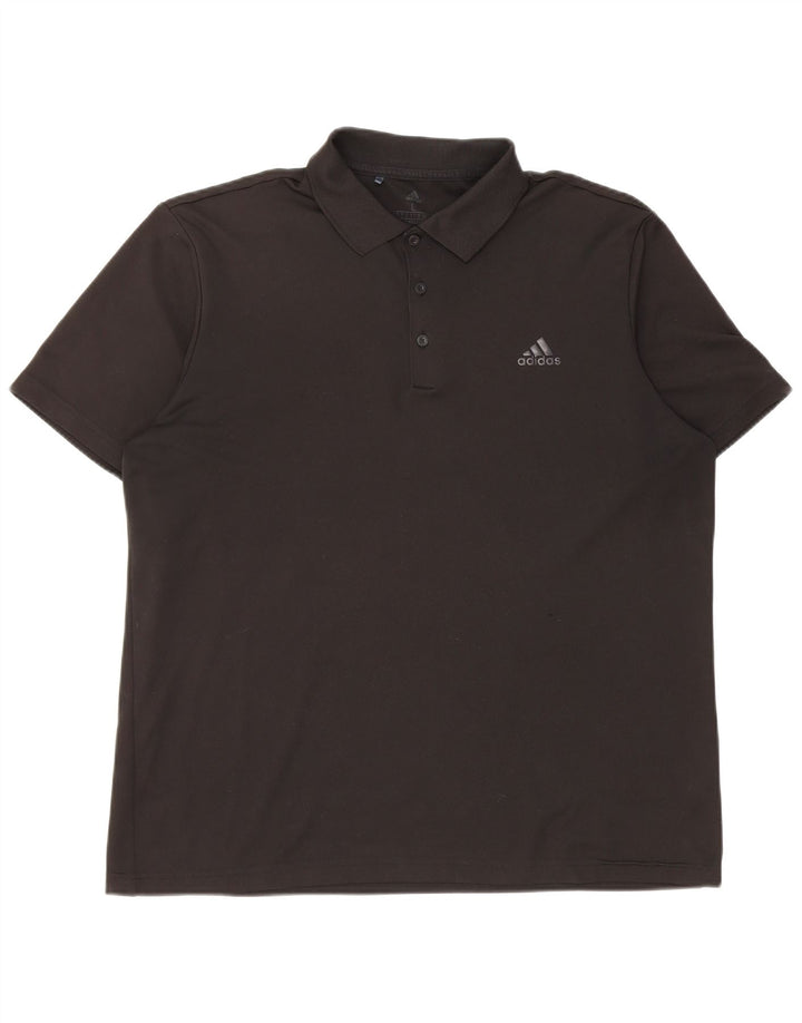 Polo Adidas Hombre Grande Negro
