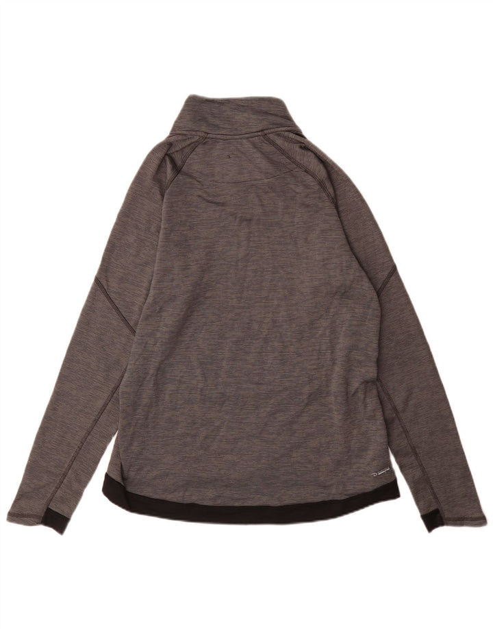 Champion Mujer Performance Jersey Chándal Top UK 40 Grande Gris Rayas