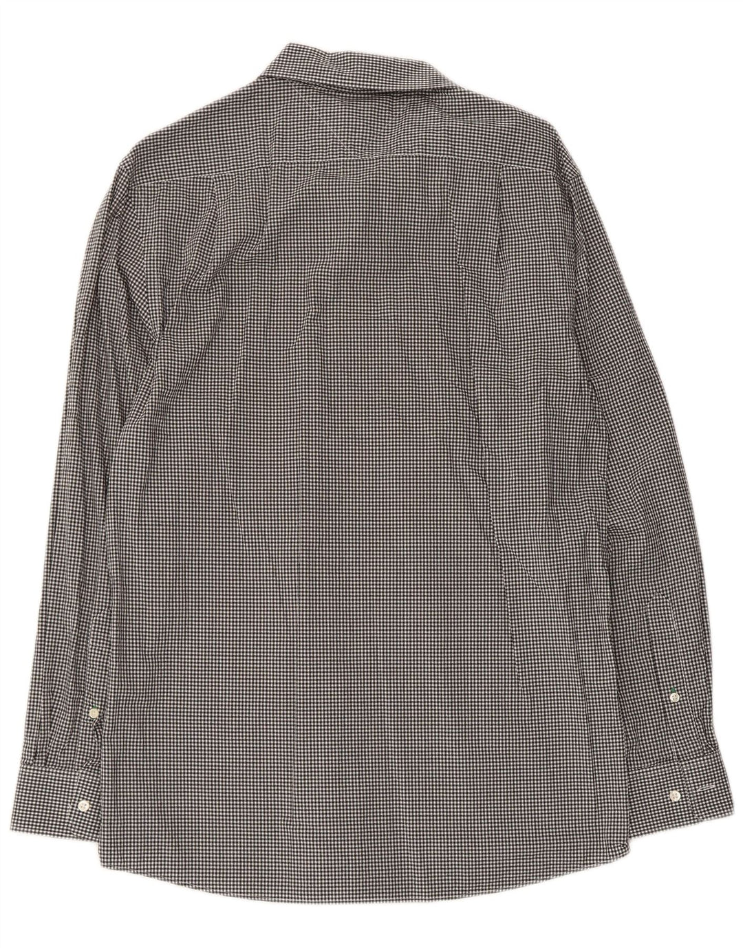 Tommy Hilfiger Camisa Slim Fit para Hombre Talla 15 1/2 Medium Black Gingham