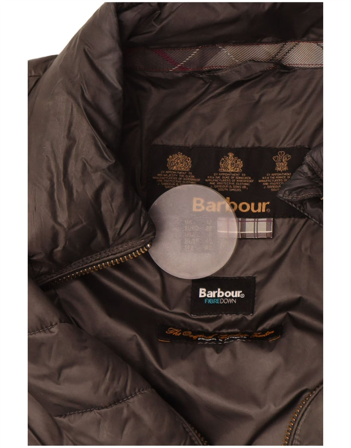 Barbour Chaqueta Acolchada Mujer UK 42 Poliamida Gris Medio