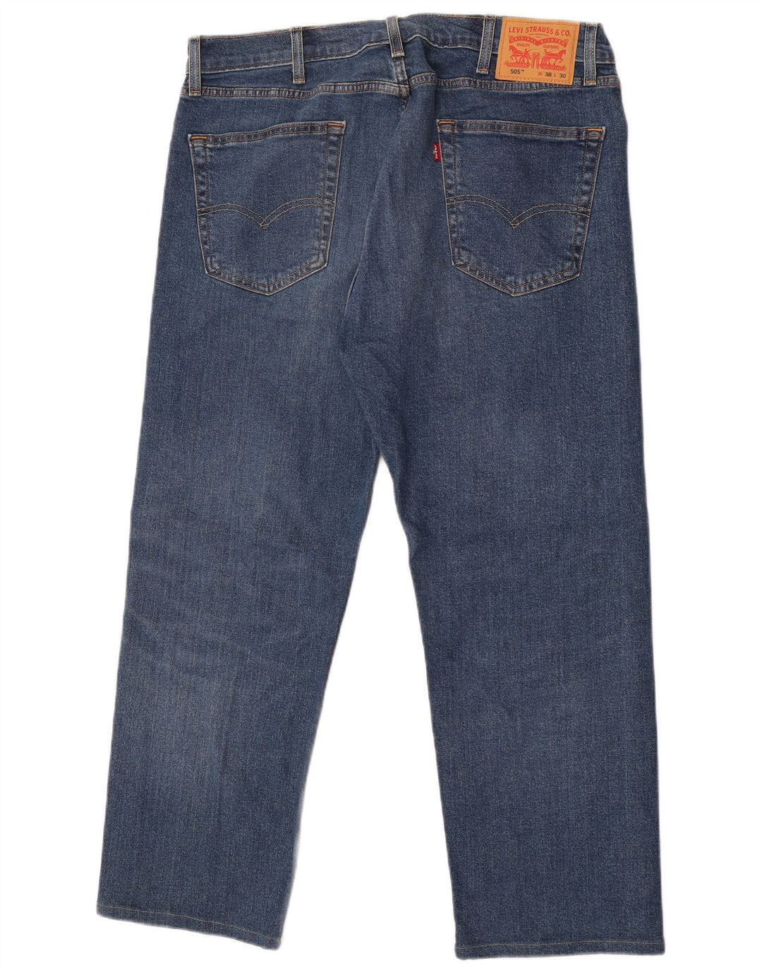 Levi's Jeans rectos 505 para hombre W38 L30 Algodón azul