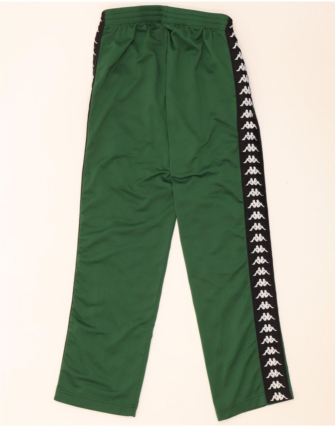 Kappa Hombre Pantalones De Chándal Gráfico Poliéster Color Block Verde Medio