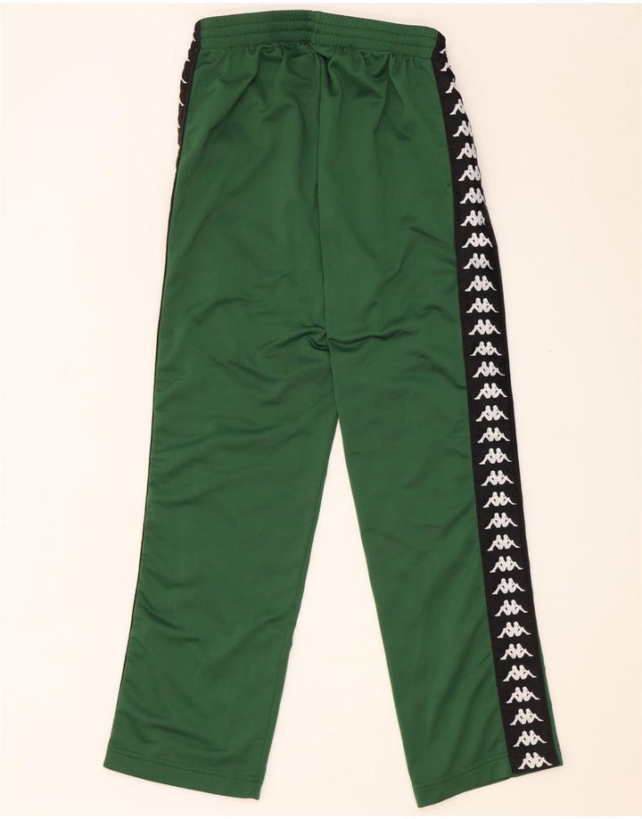 Kappa Hombre Pantalones De Chándal Gráfico Poliéster Color Block Verde Medio