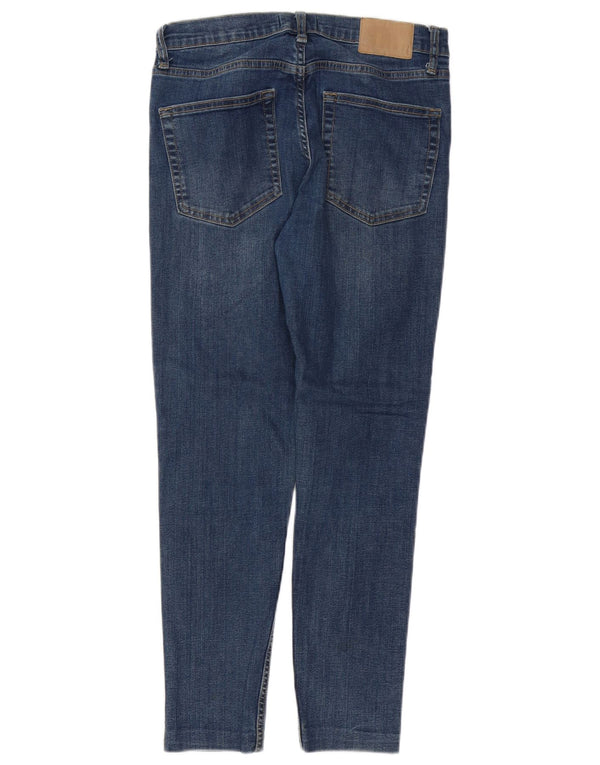FRENCH CONNECTION Vaqueros ajustados para mujer UK 12 Medium W30 L27 Algodón azul