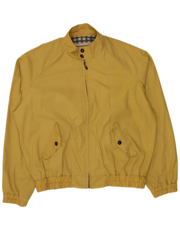 Chaqueta bomber vintage para hombre Reino Unido 42 XL Poliéster amarillo