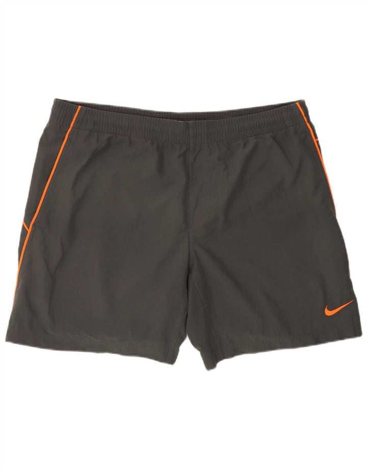 Nike Pantalones cortos deportivos para hombre XL Gris Poliéster