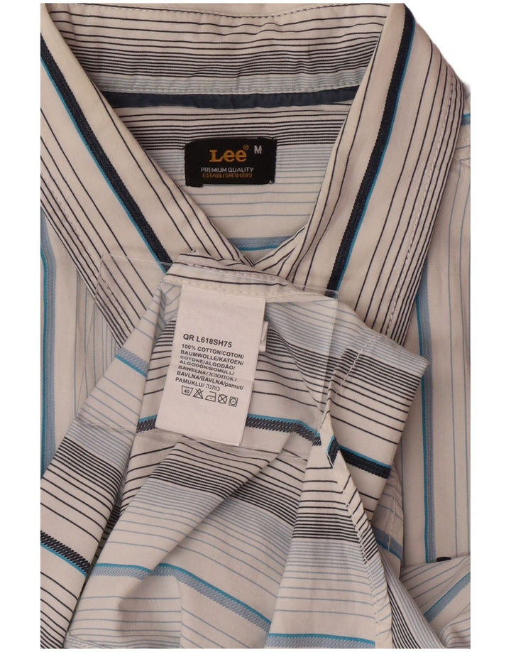 Camisa LEE Hombre Algodón Rayas Azul Medio