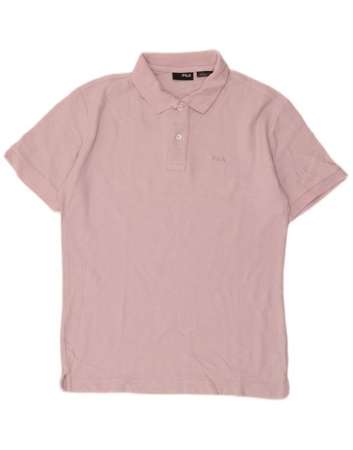 Fila Polo Hombre Pequeño Algodón Morado