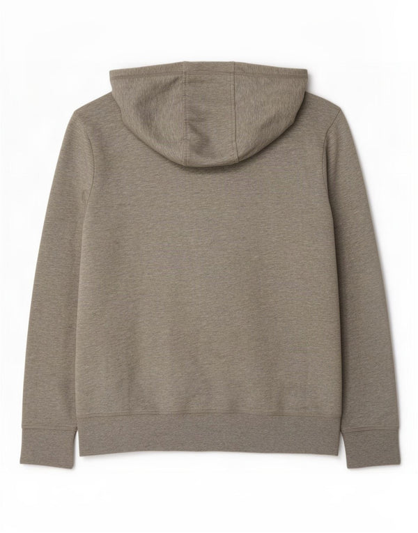 Tommy Hilfiger Suéter con capucha y cremallera gráfica de ajuste vintage para hombre XL Gris moteado
