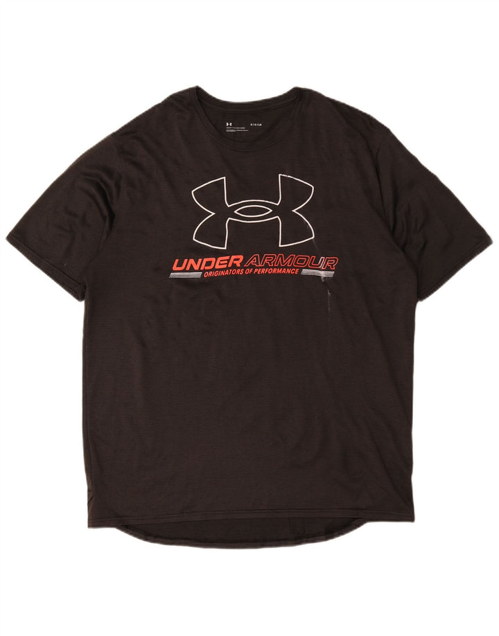 Under Armour - Camiseta gráfica para hombre, talla grande, color negro