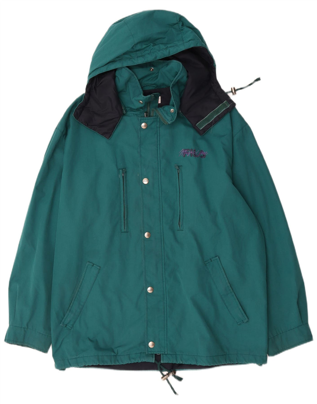 Fila Parka con capucha para hombre IT 52 2XL Verde
