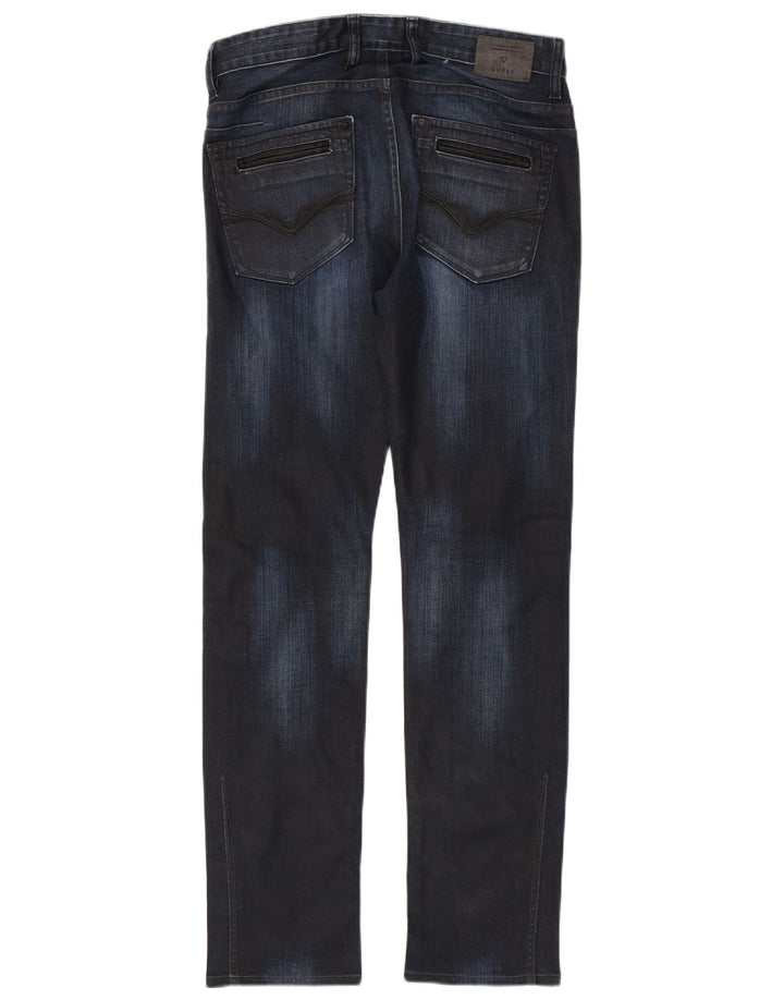 Guess Vaqueros Rectos Hombre W30 L32 Azul Marino Algodón