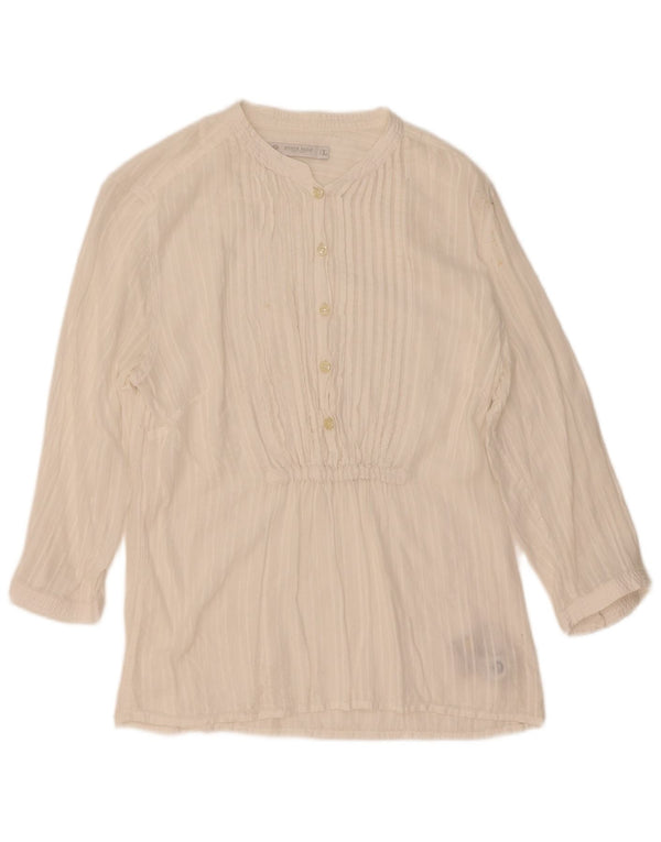 North Sails Blusa de manga 3/4 para mujer UK 44 Grande Algodón blanco