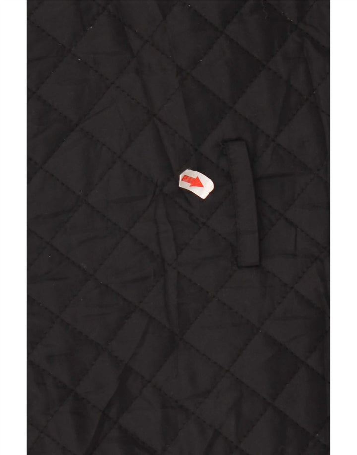 Hobbs Abrigo cortavientos acolchado para mujer UK 10 Small Black Nylon