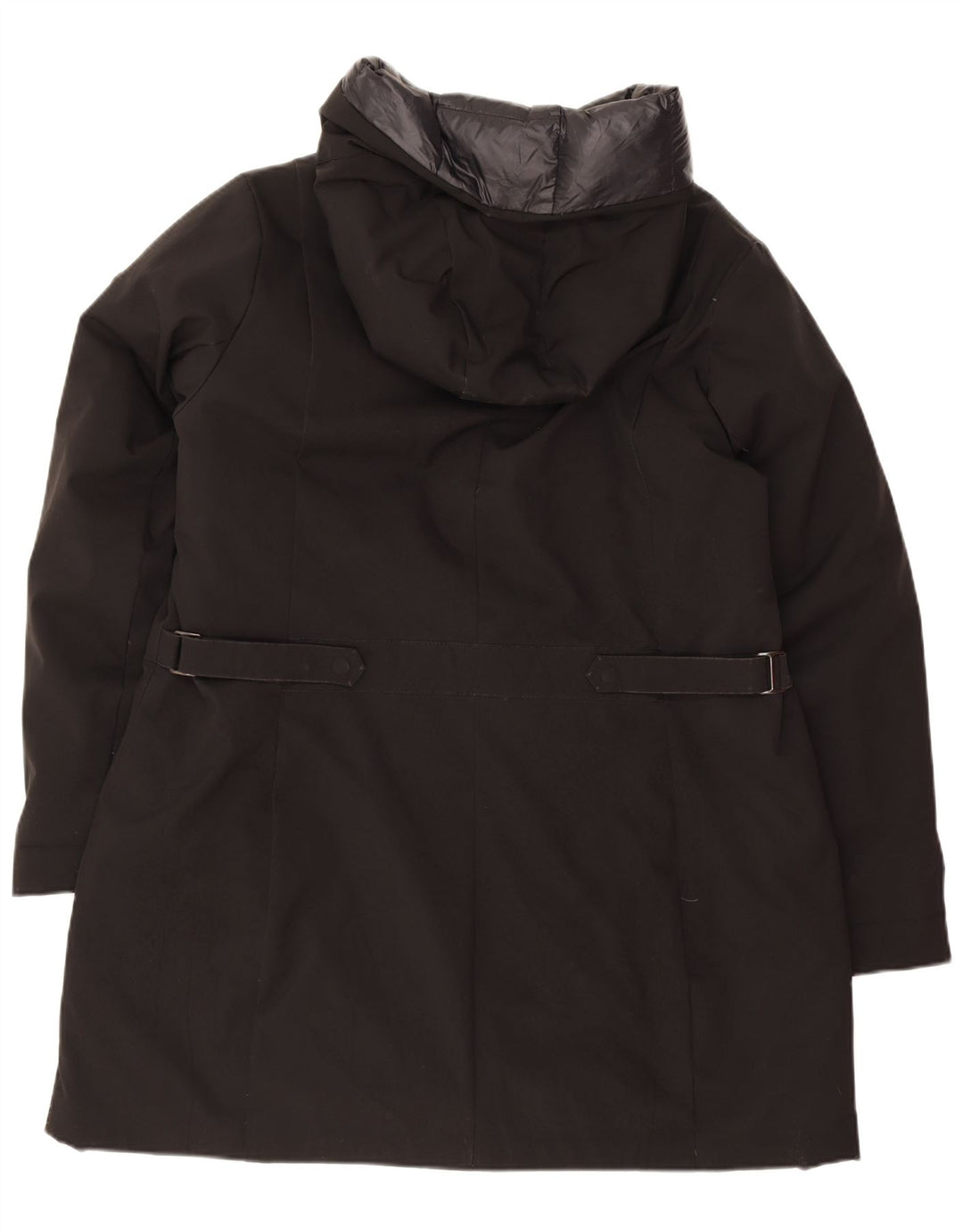 Abrigo con capucha para mujer canadiense IT 54 3XL Poliéster negro
