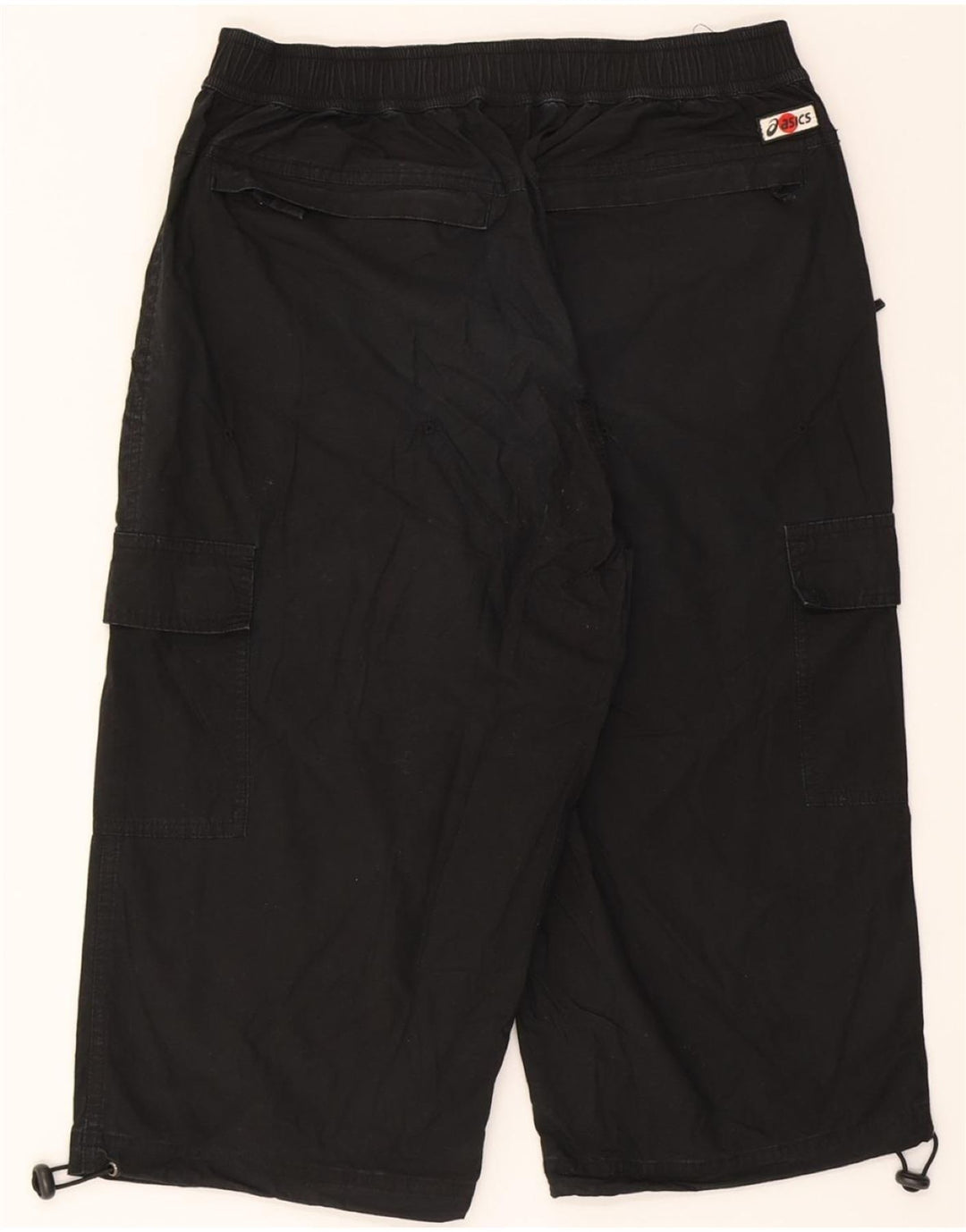 ASICS Mens Cargo Shorts W28 Small Black Cotton Vintage Asics and Second-Hand Asics from Messina Hembry 