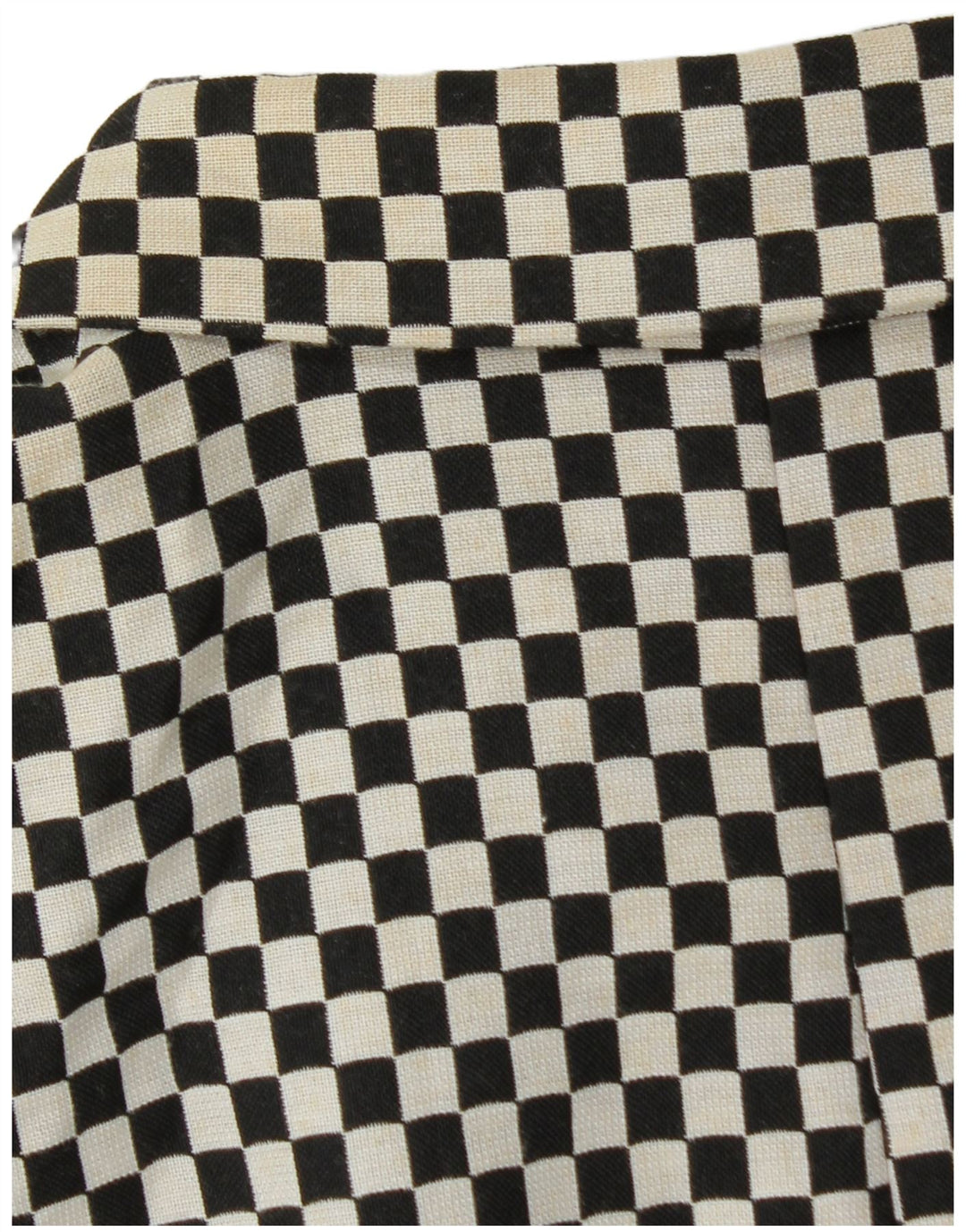 Zara Chaqueta tipo blazer corta con doble botonadura para mujer UK 6 XS Negro Geométrico