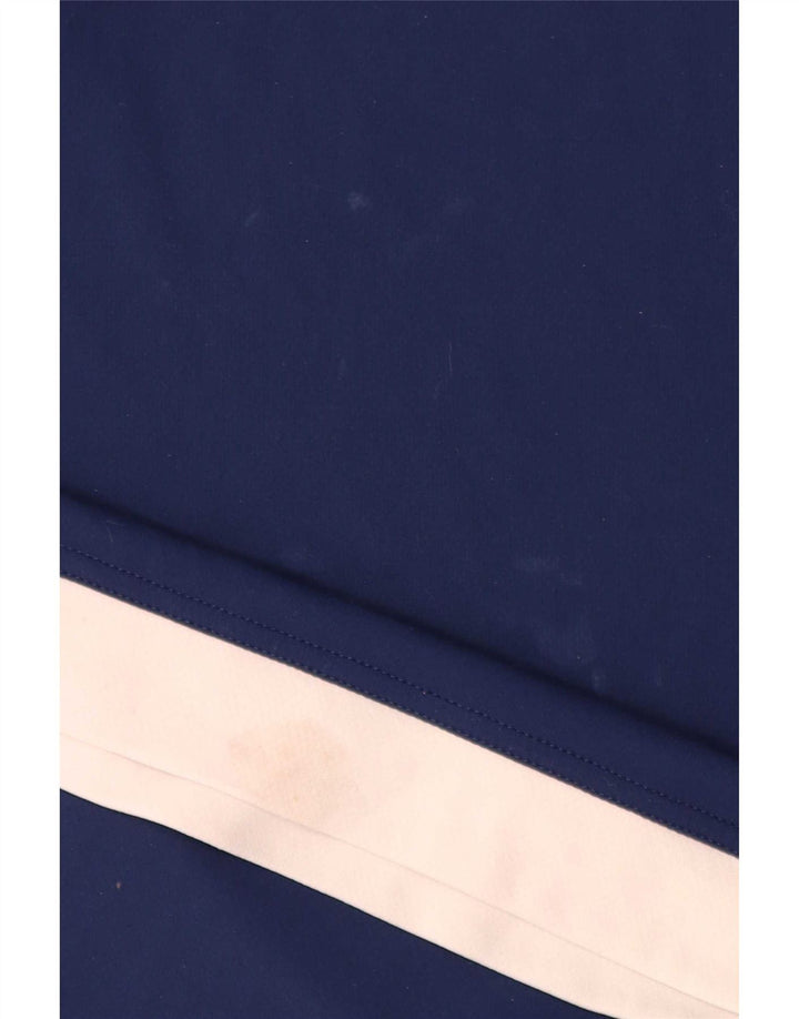 Adidas Hombre Climalite Camiseta Top Grande Azul Marino Colorblock Poliéster