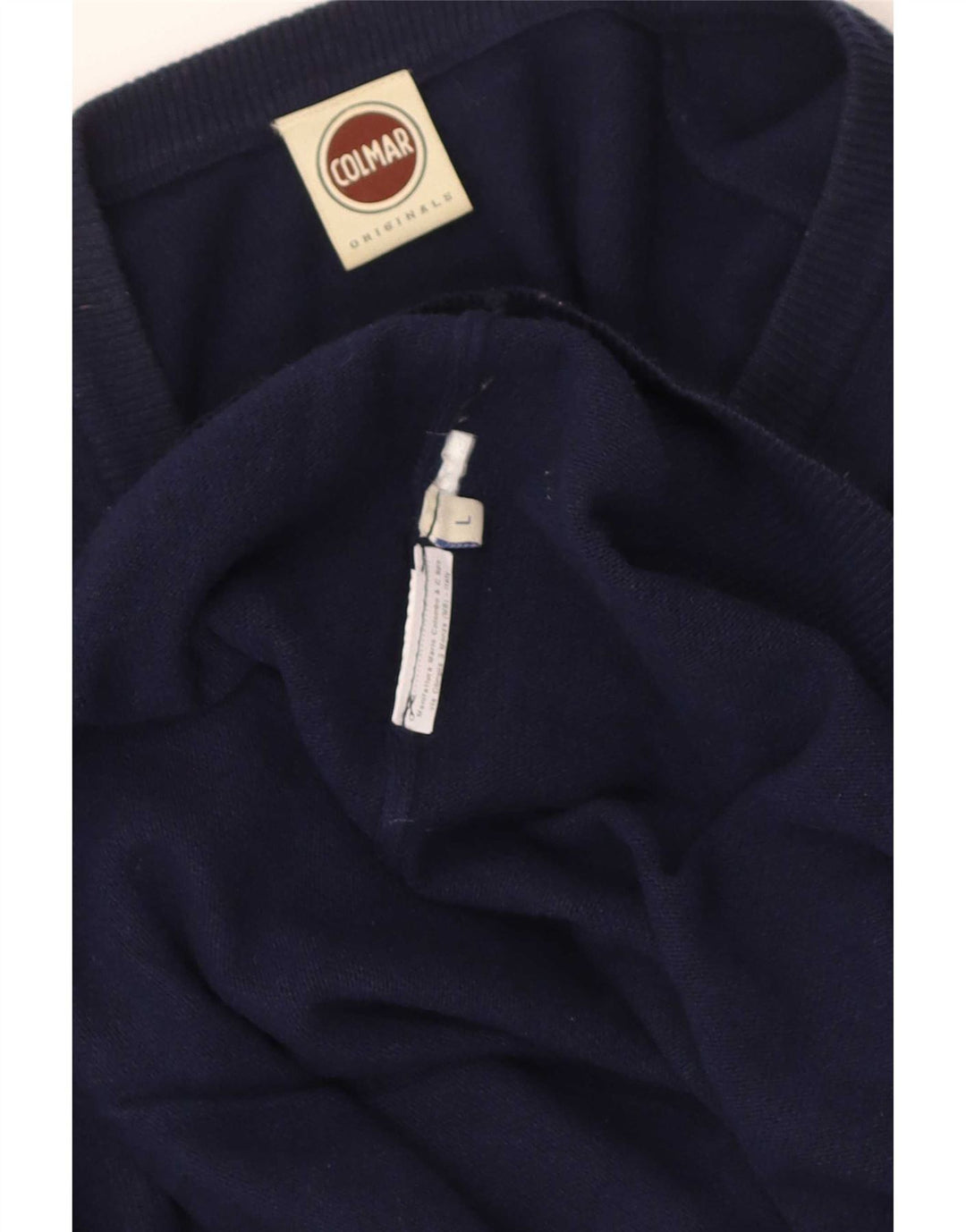 Colmar Jersey con cuello en V para mujer UK 46 Large Azul marino