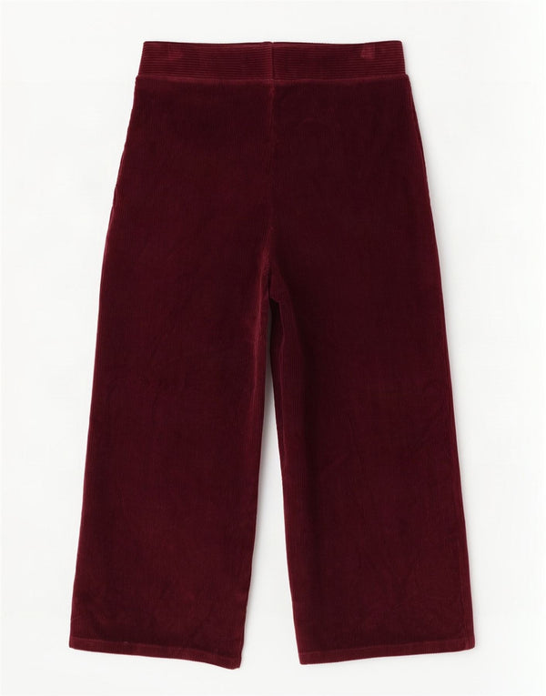 Marks & Spencer Pantalones de chándal de Pierna Ancha para Mujer UK 46 Large Borgoña