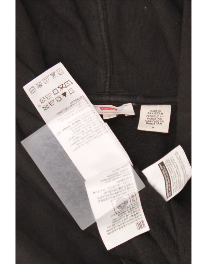 LEVI'S Jersey con capucha gráfico extragrande para mujer Reino Unido 14 Algodón negro mediano