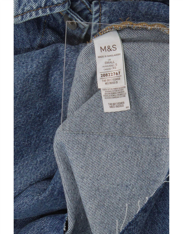 Marks & Spencer Chaqueta vaquera extragrande corta para mujer UK 10 Small Blue Cotton