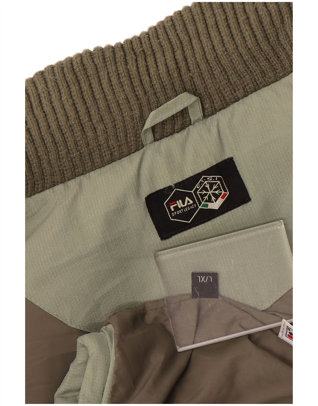 Fila Chaqueta acolchada para hombre UK 40 Large Green