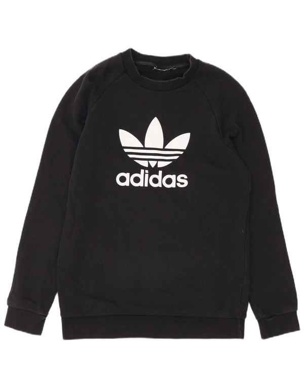 Adidas Hombre Graphic Sudadera Jumper Pequeño Negro