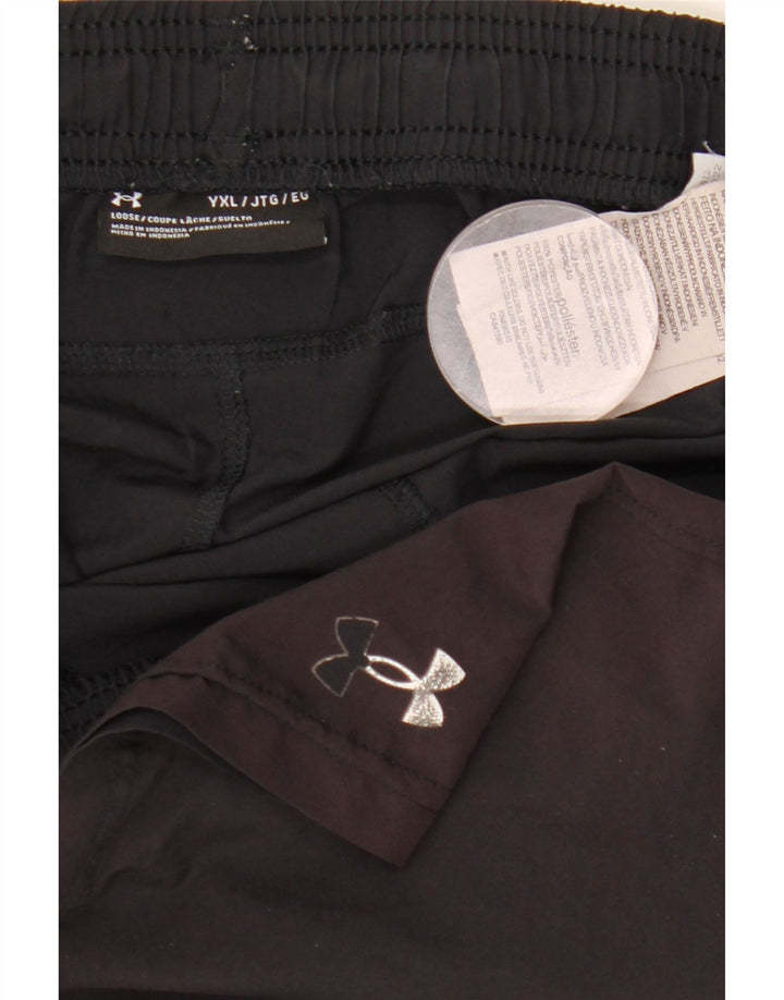 Under Armour Pantalones cortos deportivos para niños 13-14 años XL Negro Poliéster