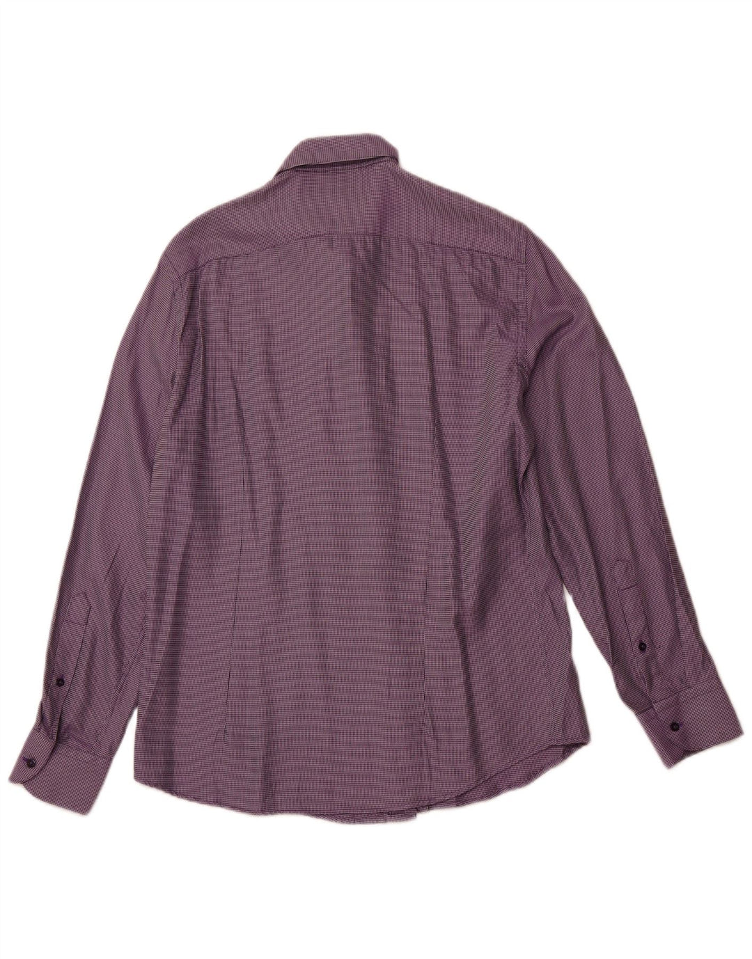 TRUSSARDI Camisa para hombre Talla 41 Mediana Púrpura Manchada