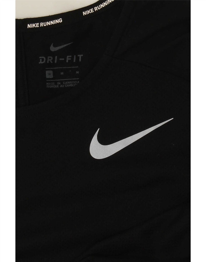 Nike Hombre Dri Fit Chaleco Top Medio Negro Poliéster
