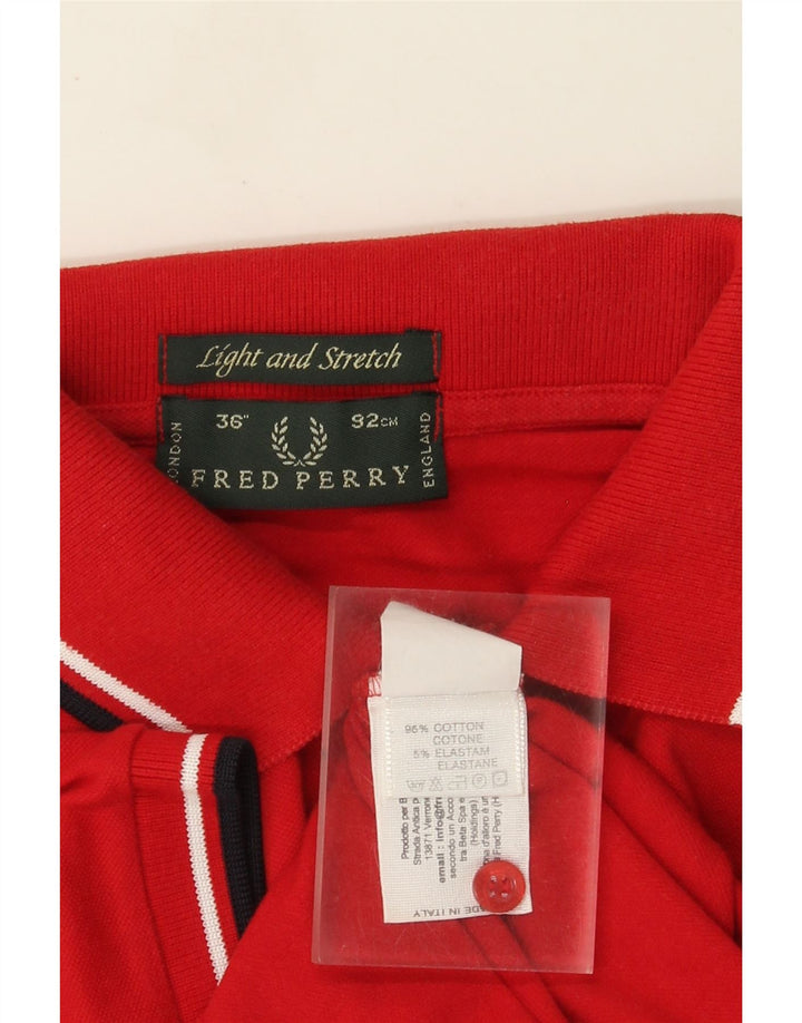 Polo Fred Perry Hombre Pequeño Algodón Rojo