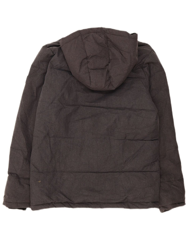 Jack & Jones Chaqueta acolchada con capucha para niños 15-16 años Gris jaspeado