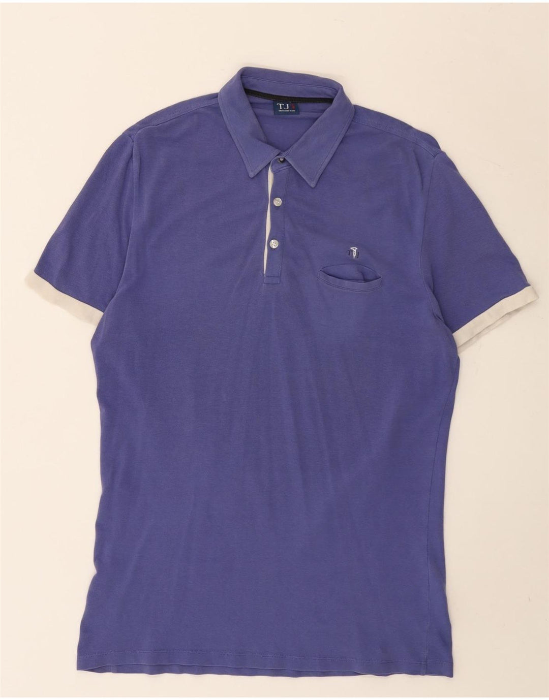 Polo Trussardi Jeans Hombre Morado Grande