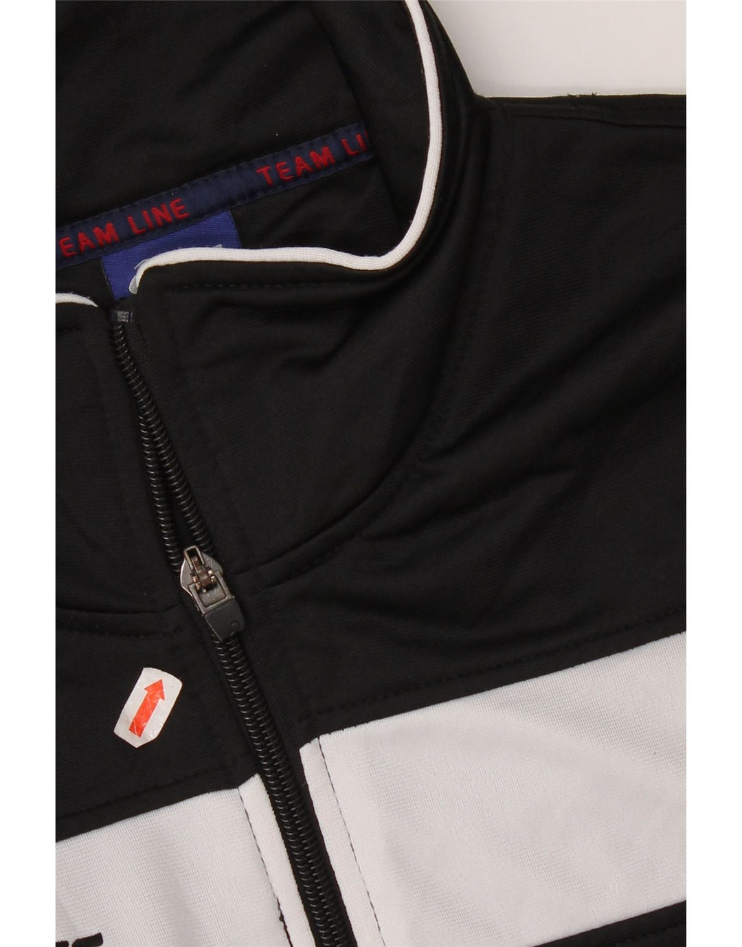 Asics Hombre Gráfico Chándal Top Chaqueta Mediano Negro Colorblock Poliéster