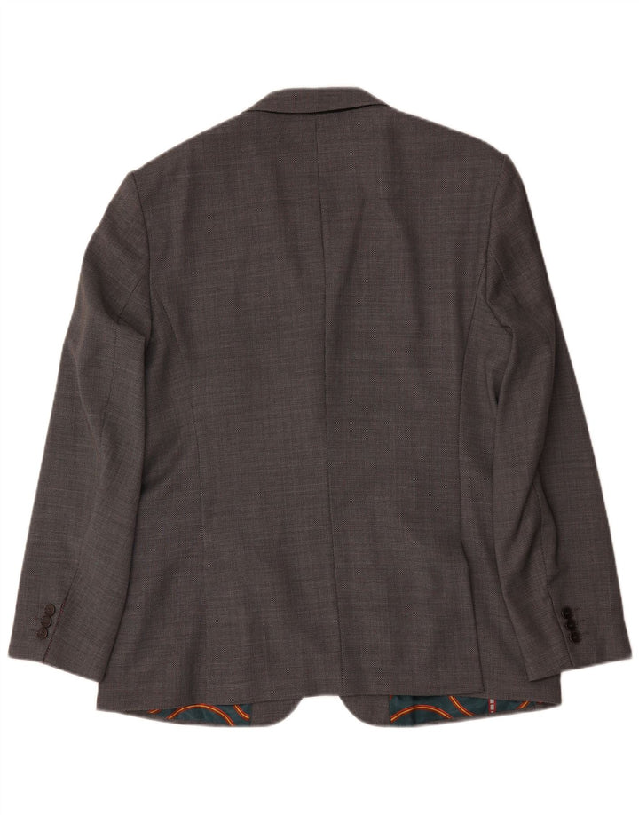 Ted Baker Chaqueta tipo blazer con 2 botones y corte regular para hombre UK 44 2XL Lana gris