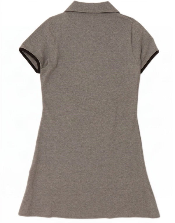 Champion Vestido Polo Para Mujer UK 42 Algodón Gris Medio