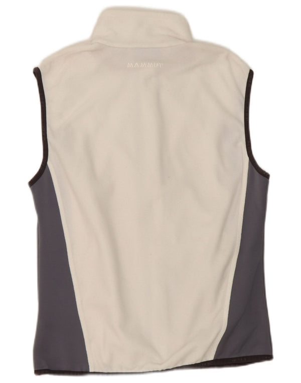 Mammut Chaleco polar para mujer UK 46 Large Blanco Colorblock Poliéster