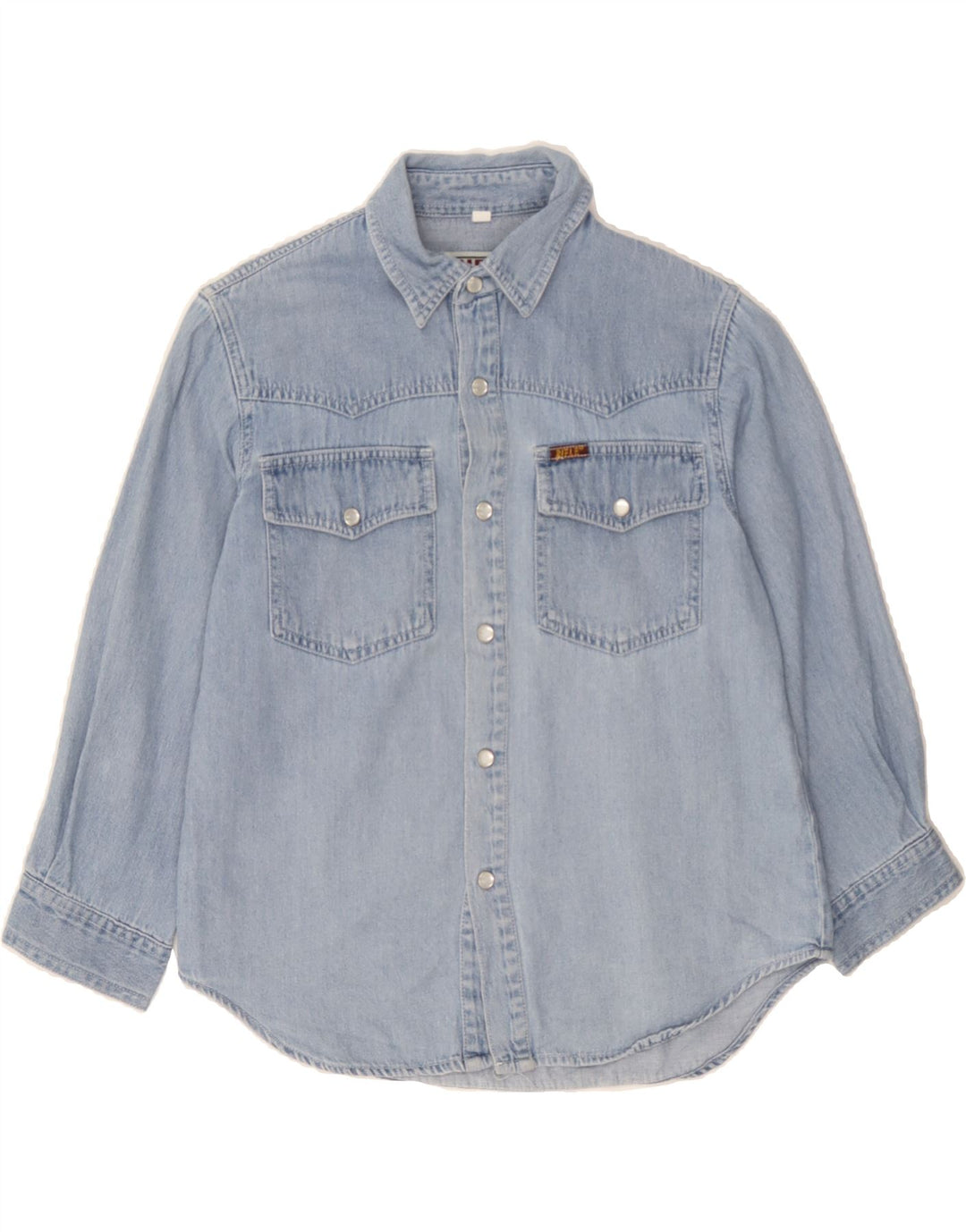 RIFLE Boys Denim Shirt 7-8 Years Blue Cotton Vintage Rifle and Second-Hand Rifle from Messina Hembry 