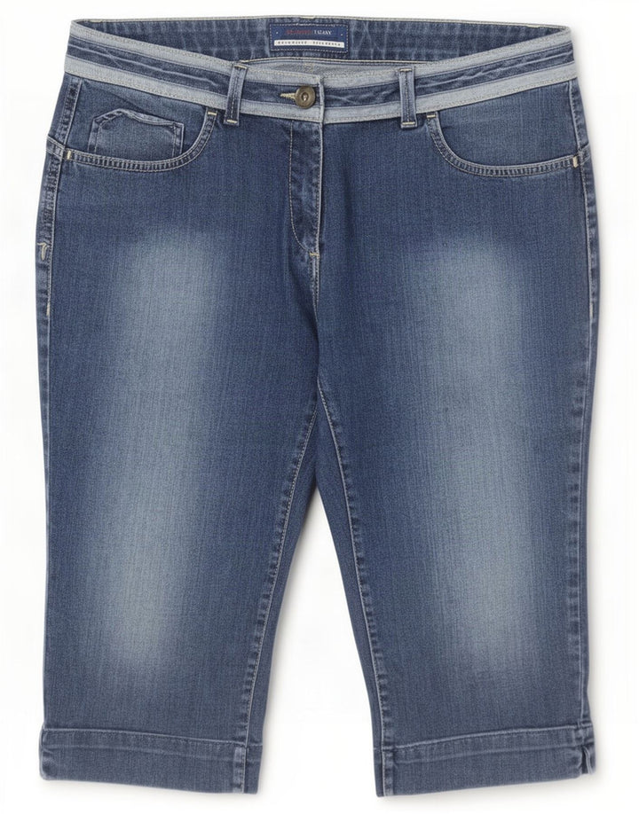 Trussardi Bermudas vaqueras para mujer Large W32 Blue