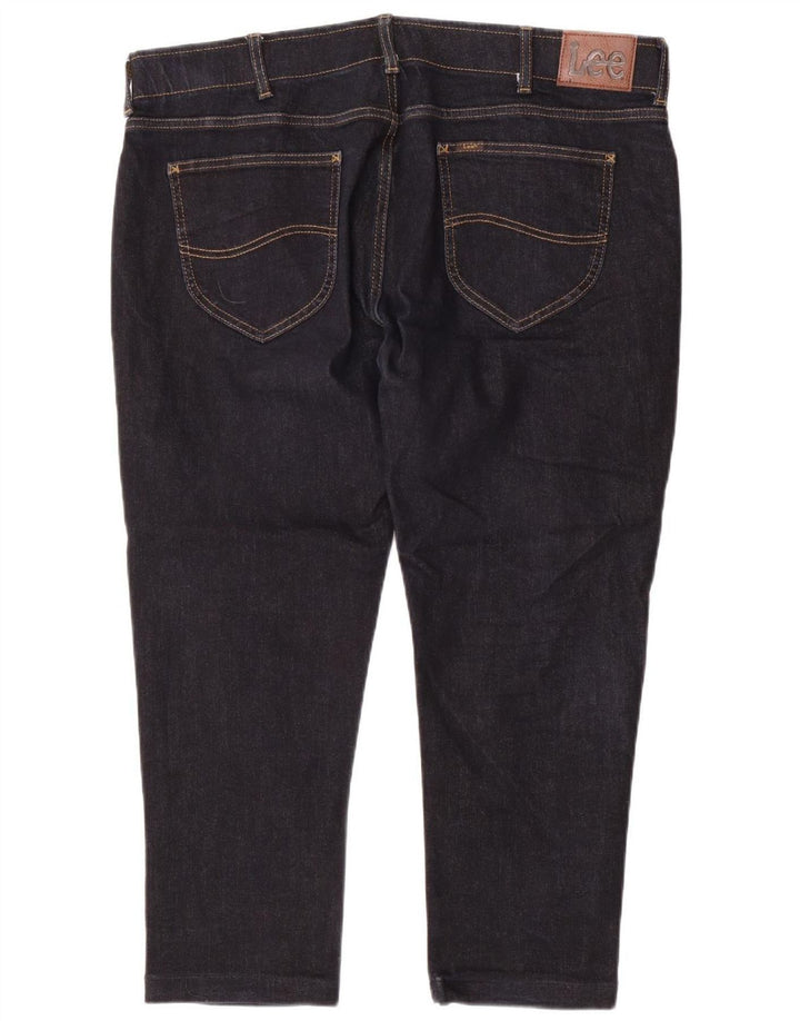 Lee Vaqueros Cónicos Rectos Para Hombre W38 L26 Azul Marino