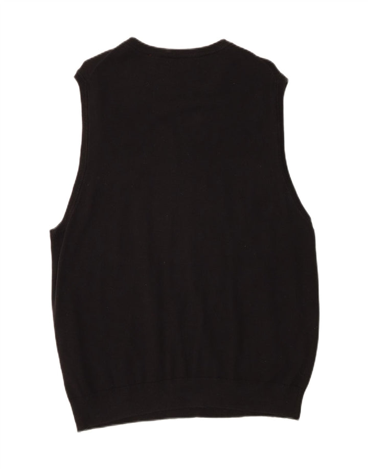 IZOD Mens Vest Tank Top Large Black Cotton Vintage Izod and Second-Hand Izod from Messina Hembry 