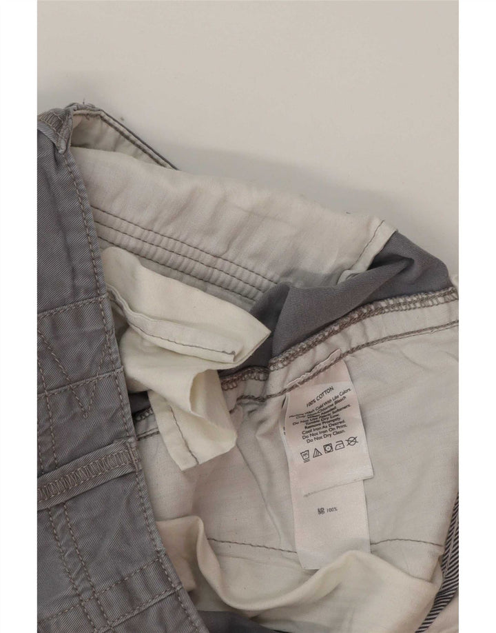 Eddie Bauer Pantalones cortos chinos para mujer US 8 Mediano W30 Algodón gris