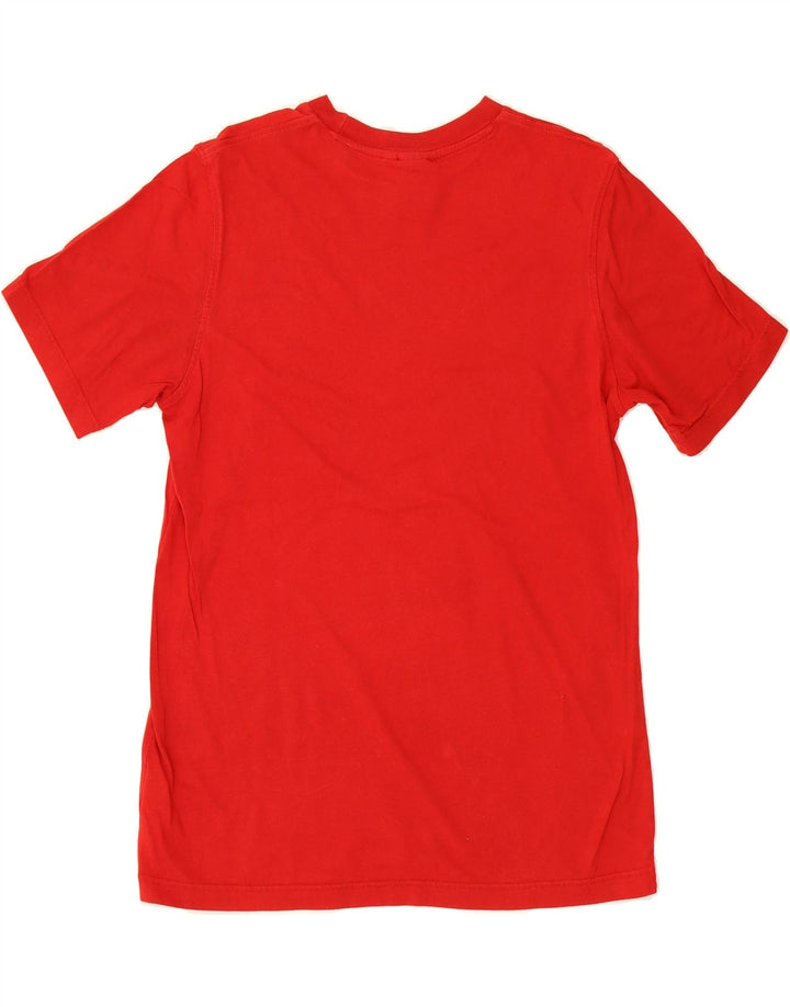 ADIDAS Mens Graphic T-Shirt Top Medium Red Cotton Vintage Adidas and Second-Hand Adidas from Messina Hembry 