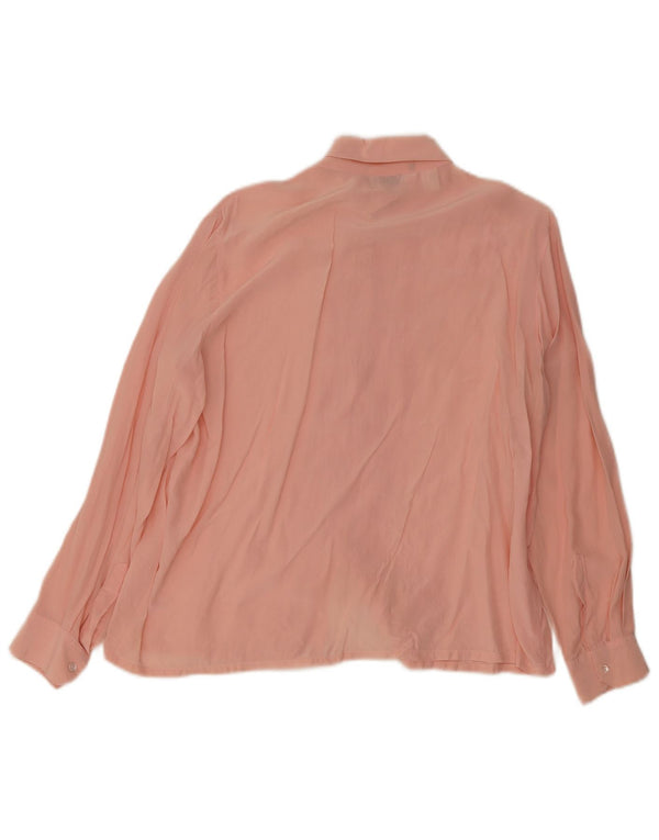 Silkhana by Lady Manhattan Blusa para mujer UK 22 3XL Seda rosa
