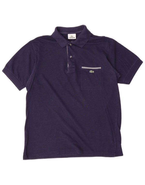 Lacoste Polo para hombre talla 3 pequeño algodón azul marino