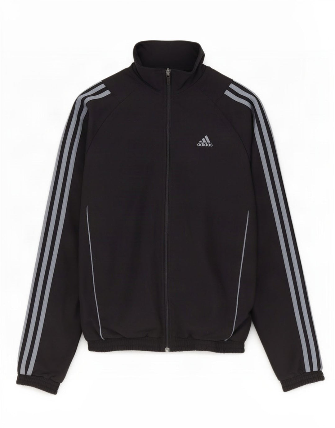 Adidas Boys Graphic Chándal Top Chaqueta 15-16 Años Negro Poliéster