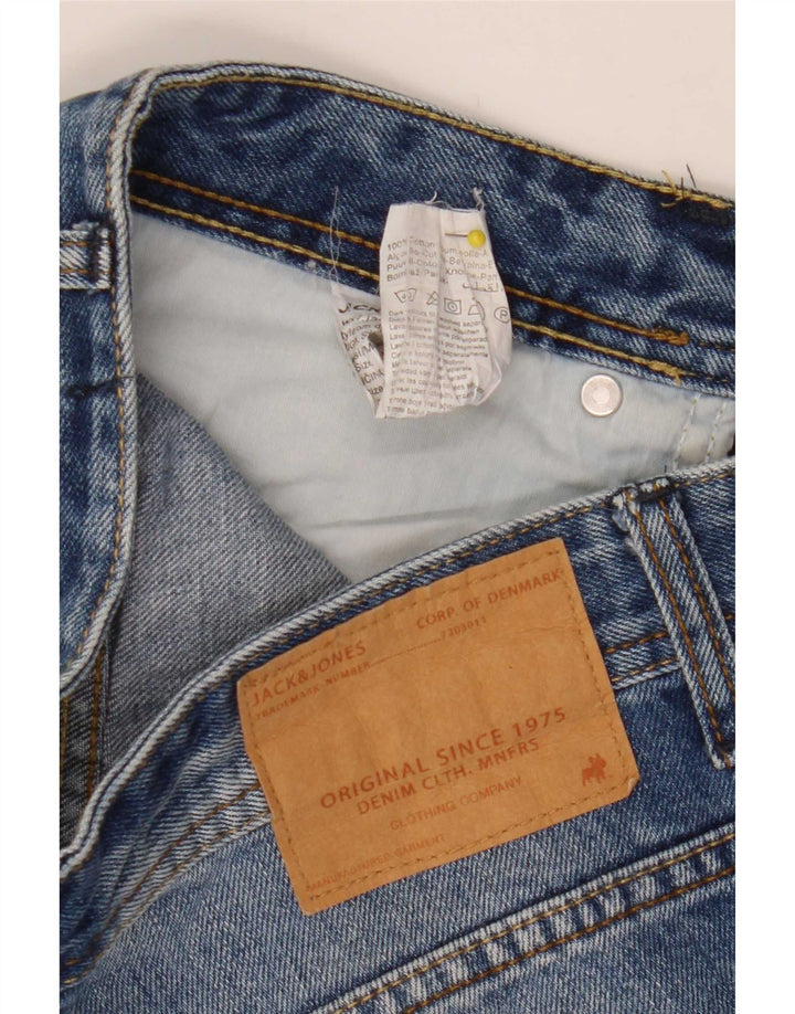 Jack & Jones Mens Shorts De Mezclilla Pequeño W30 Algodón Azul